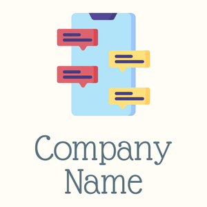 Chat mobile on a Floral White background - Comunicazioni