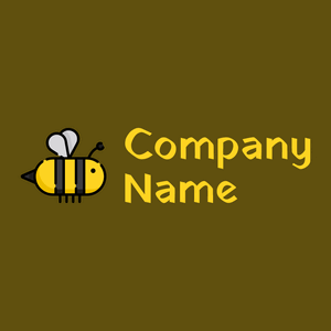 Bee on a Raw Umber background - Animais e Pets