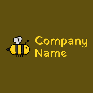 Bee on a Raw Umber background - Animali & Cuccioli