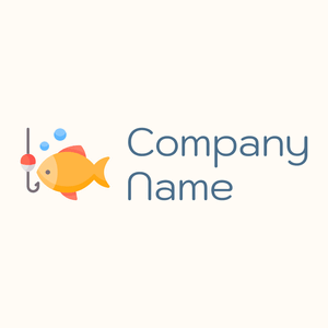 Fishing logo on a Floral White background - Spiele & Freizeit