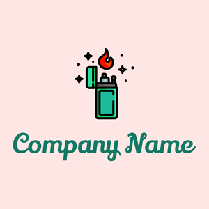 Lighter logo on a Misty Rose background - Abstracto