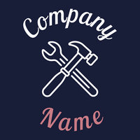 Hammer logo on a Blue Whale background - Construção & Ferramentas