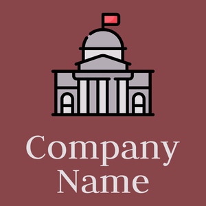 Government logo on a Solid Pink background - Politiques