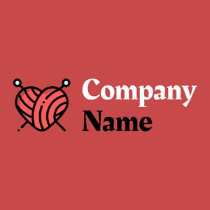 Knitting logo on a Sunset background - Entretenimento & Artes