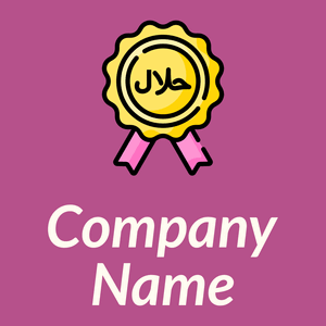 Halal logo on a Royal Heath background - Alimentos & Bebidas