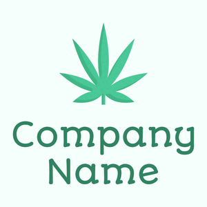 Plant Cannabis logo on a Mint Cream background - Agriculture