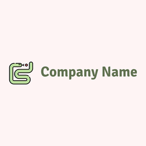 Letter Snake logo on a Snow background - Animales & Animales de compañía