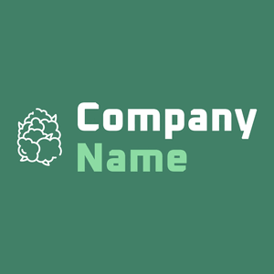 Bud logo on a Viridian background - Agricultura