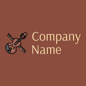 Violin logo on a Mule Fawn background - Arte & Intrattenimento