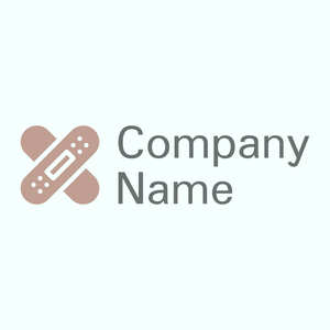 Bandage logo on a Azure background - Medicina & Farmacia