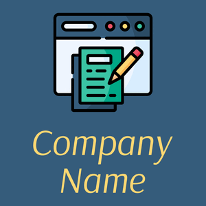 Content writing logo on a Matisse background - Arte & Entretenimiento