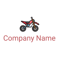 Red Motorcycle on a White background - Vendas