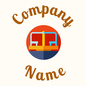 Merry go round logo on a Floral White background - Giochi & Divertimento