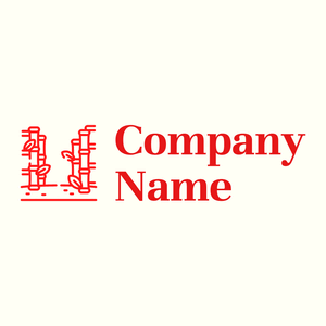 Red Bamboo logo on a Ivory background - Medio ambiente & Ecología