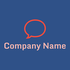 Speech bubble logo on a St Tropaz background - Communicações