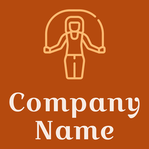 Jumping rope logo on an orange background - Médicale & Pharmaceutique