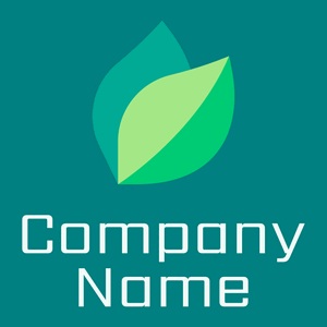 Leaf on a Teal background - Domaine de l'agriculture