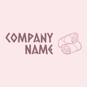 Burrito logo on a Pink background - Essen & Trinken