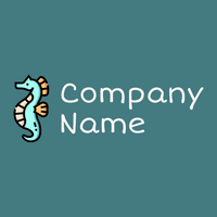 Seahorse logo on a Paradiso background - Animales & Animales de compañía