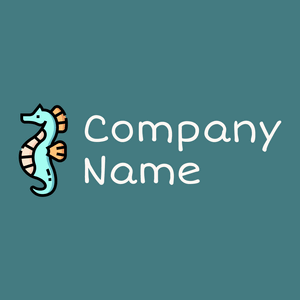 Seahorse logo on a Paradiso background - Tiere & Haustiere