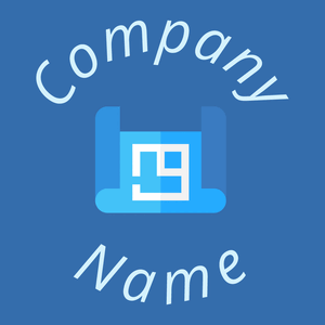 Architecture logo on a Lochmara background - Architektur