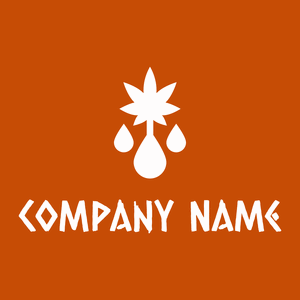 Cannabis logo on a Tenne (Tawny) background - Medisch & Farmaceutisch