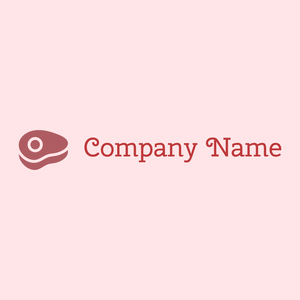 Meat logo on a Misty Rose background - Nourriture & Boisson