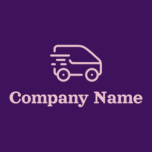 Riding Car logo on a Persian Indigo background - Automotive & Vehicle