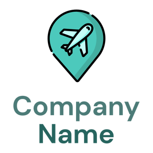 Medium Turquoise Airport on a White background - Industriel