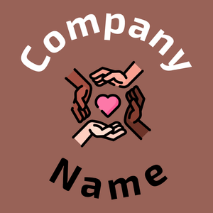 Love logo on a Au Chico background - Caridade & Empresas Sem Fins Lucrativos