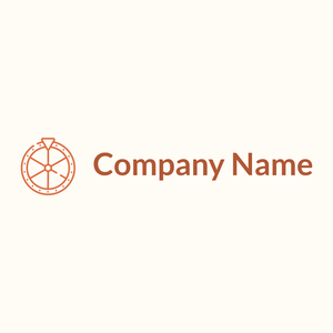 Wheel of fortune logo on a Floral White background - Abstrait