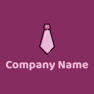 Necktie logo on a Rose Bud Cherry background - Moda & Belleza