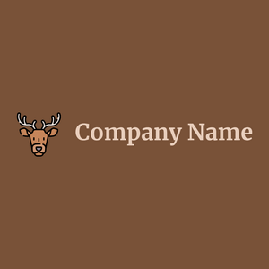 Deer logo on a Cigar background - Animales & Animales de compañía