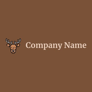 Deer logo on a Cigar background - Animaux & Animaux de compagnie