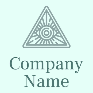 Triangle logo on a Light Cyan background - Religión