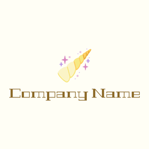 Horn logo on a Ivory background - Abstrait