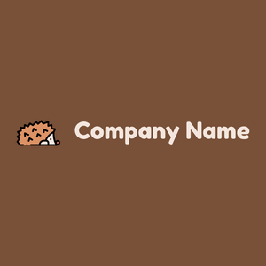 Hedgehog logo on a Cigar background - Tiere & Haustiere