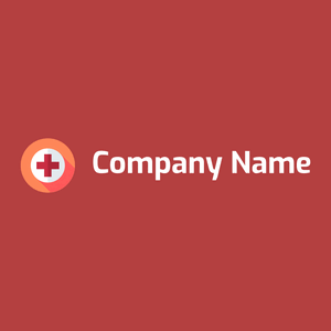 Coral Red cross on a Chestnut background - Religieus
