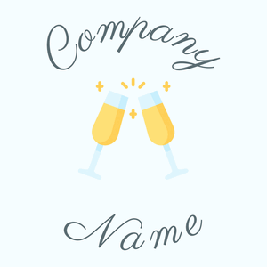 Champagne on a Azure background - Alimentos & Bebidas