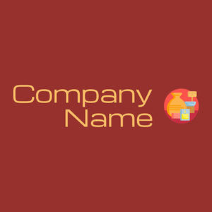 Sunset Orange Crafts on a Guardsman Red background - Empresa & Consultantes