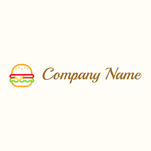 Burger logo on a White background - Cibo & Bevande