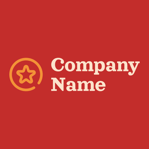Best logo on a Persian Red background - Abstracto