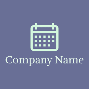 Calendar logo on a purple background - Abstrait