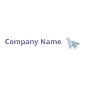 Wolf logo on a White background - Animais e Pets