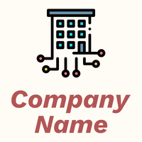 techno Office on a Floral White background - Entreprise & Consultant