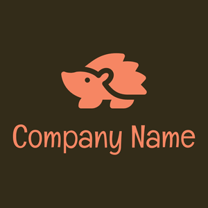 Hedgehog logo on a Bistre background - Animales & Animales de compañía