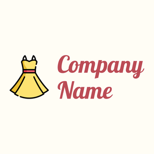 Dress logo on a Floral White background - Abstracto