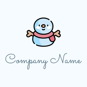 Snowman on a Alice Blue background - Games & Recreation