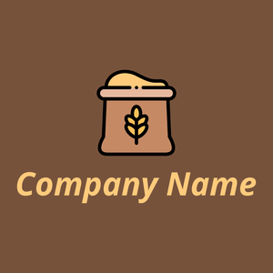 Wheat logo on a Old Copper background - Agricultura