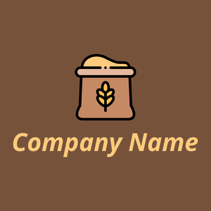 Wheat logo on a Old Copper background - Landbouw